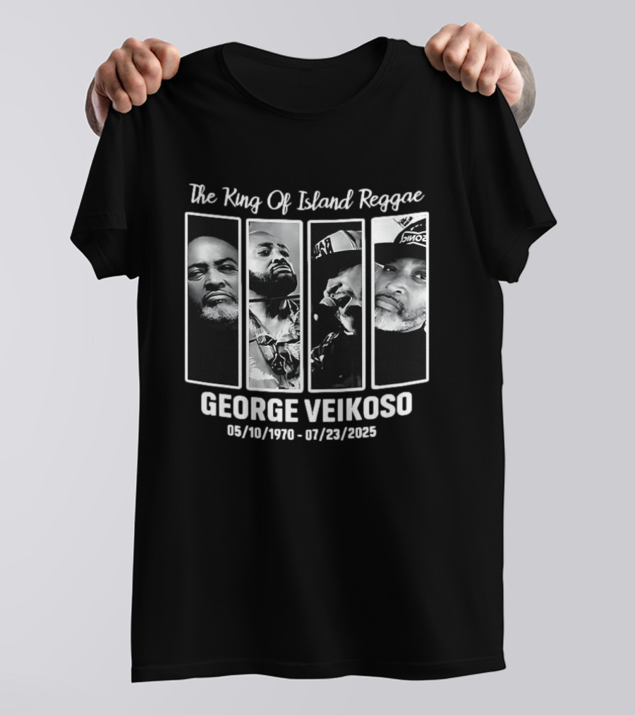 The King Of Island Reggae George Veikoso 1970 2025 T-Shirt