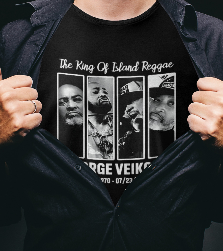 The King Of Island Reggae George Veikoso 1970 2025 T-Shirt