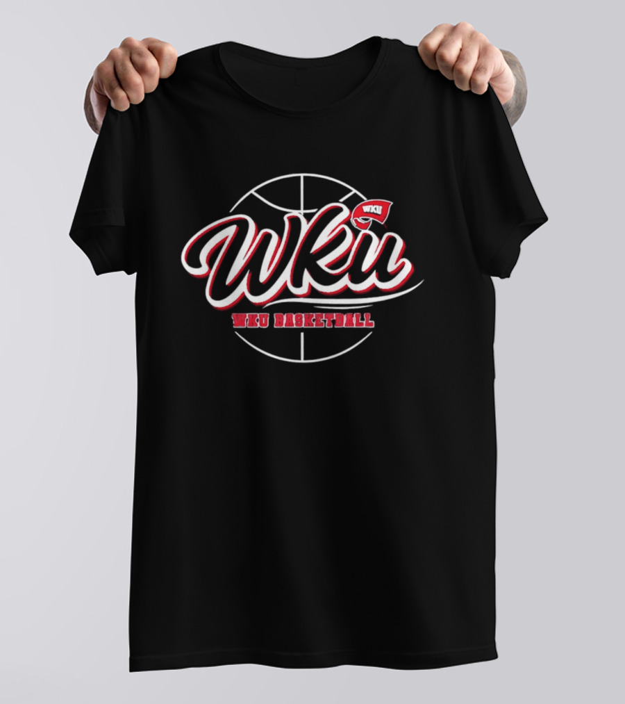 WKU Basketball Valentine's Day Pink WKU Basketball T-Shirt