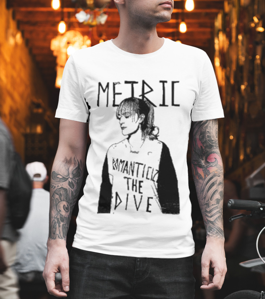 Metric Romanticize The Dive Bold Black And White T-Shirt