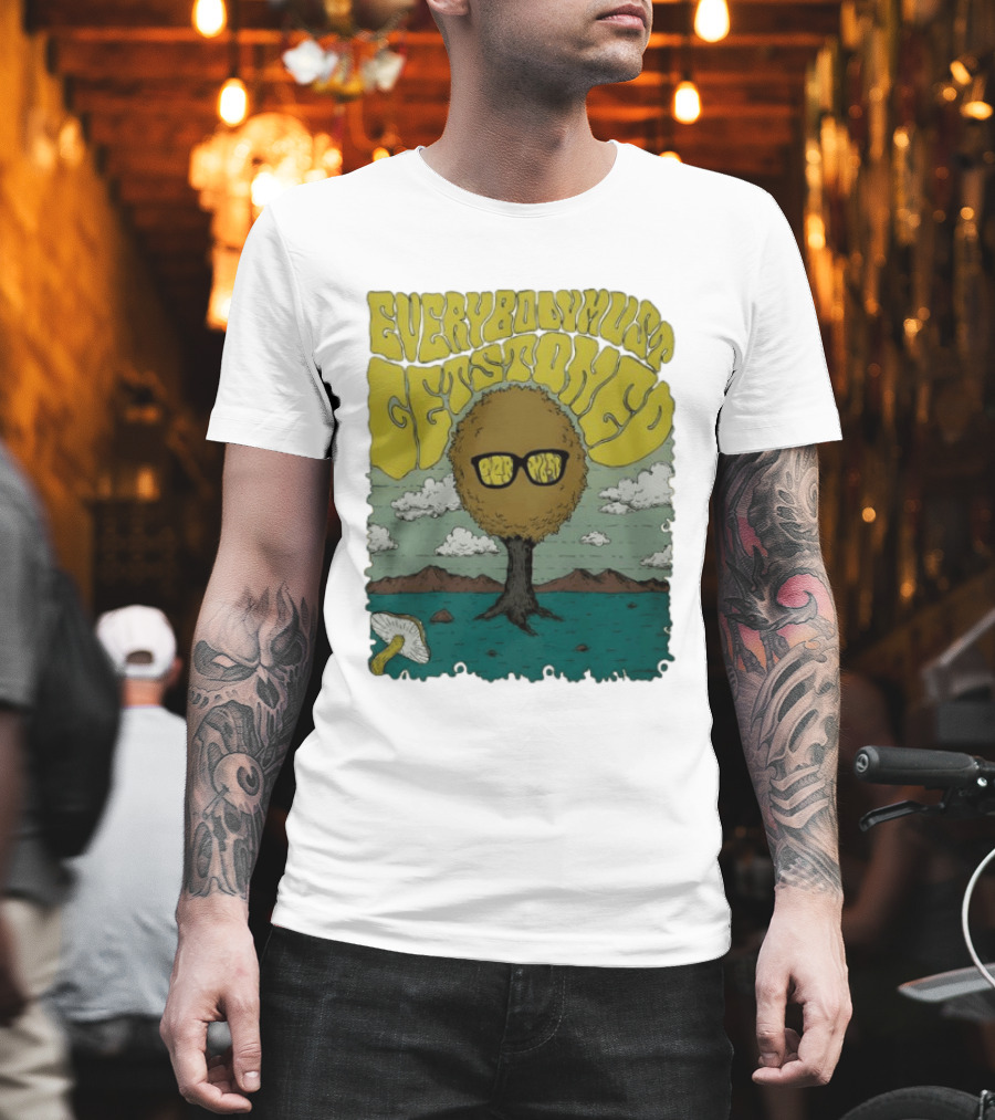 Everybody Must Get Stoned Bob Dylan Psychedelic Mushroom T-Shirt