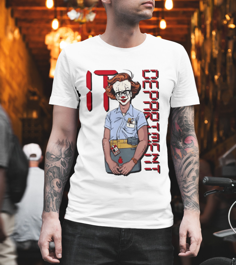 Pennywise IT Department Nerd Humor T-Shirt