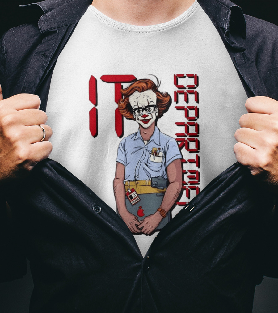 Pennywise IT Department Nerd Humor T-Shirt
