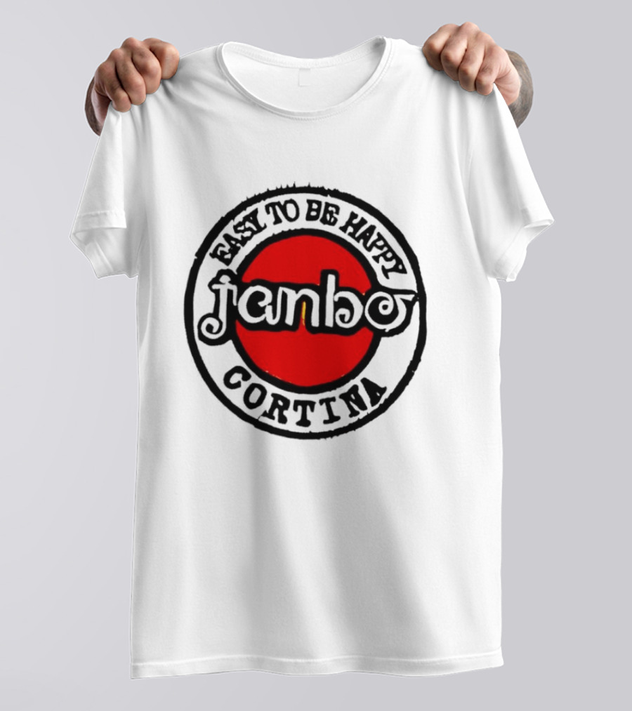 Janbo Easy To Be Happy Cortina Red Circle T-Shirt