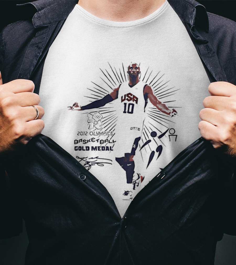Kobe Bryant USA Basketball 2012 Gold Medal Olympics T-Shirt
