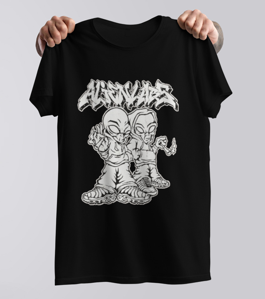 Alienlabs Cosmic Cigarettes Streetwear Style Alien Characters T-Shirt