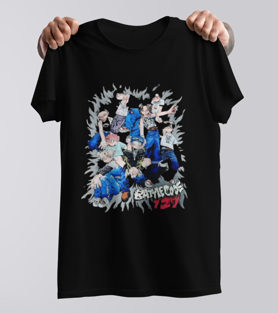 Battle Code 127 Anime Crew In Dynamic Poses T-Shirt