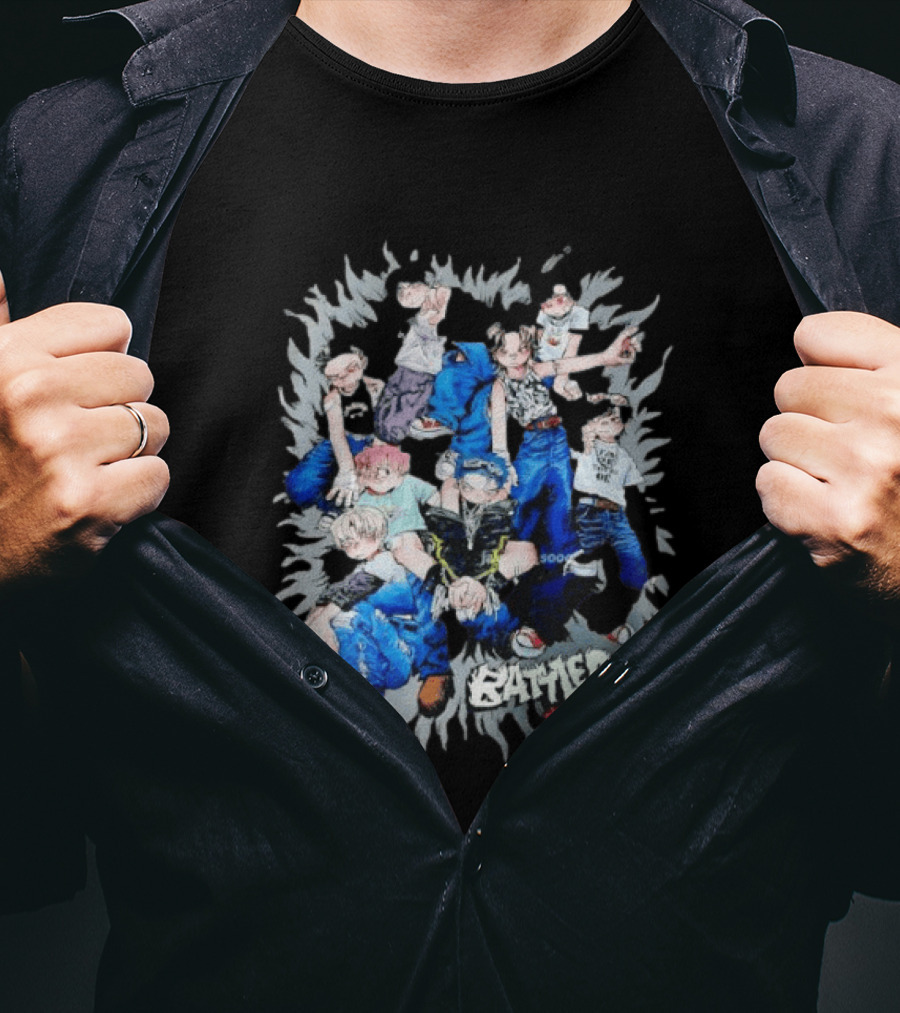 Battle Code 127 Anime Crew In Dynamic Poses T-Shirt