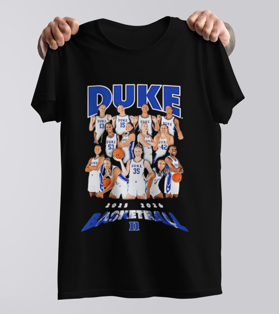 Duke Blue Devils Women's Basketball Team 2025 2026 Collage T-Shirt