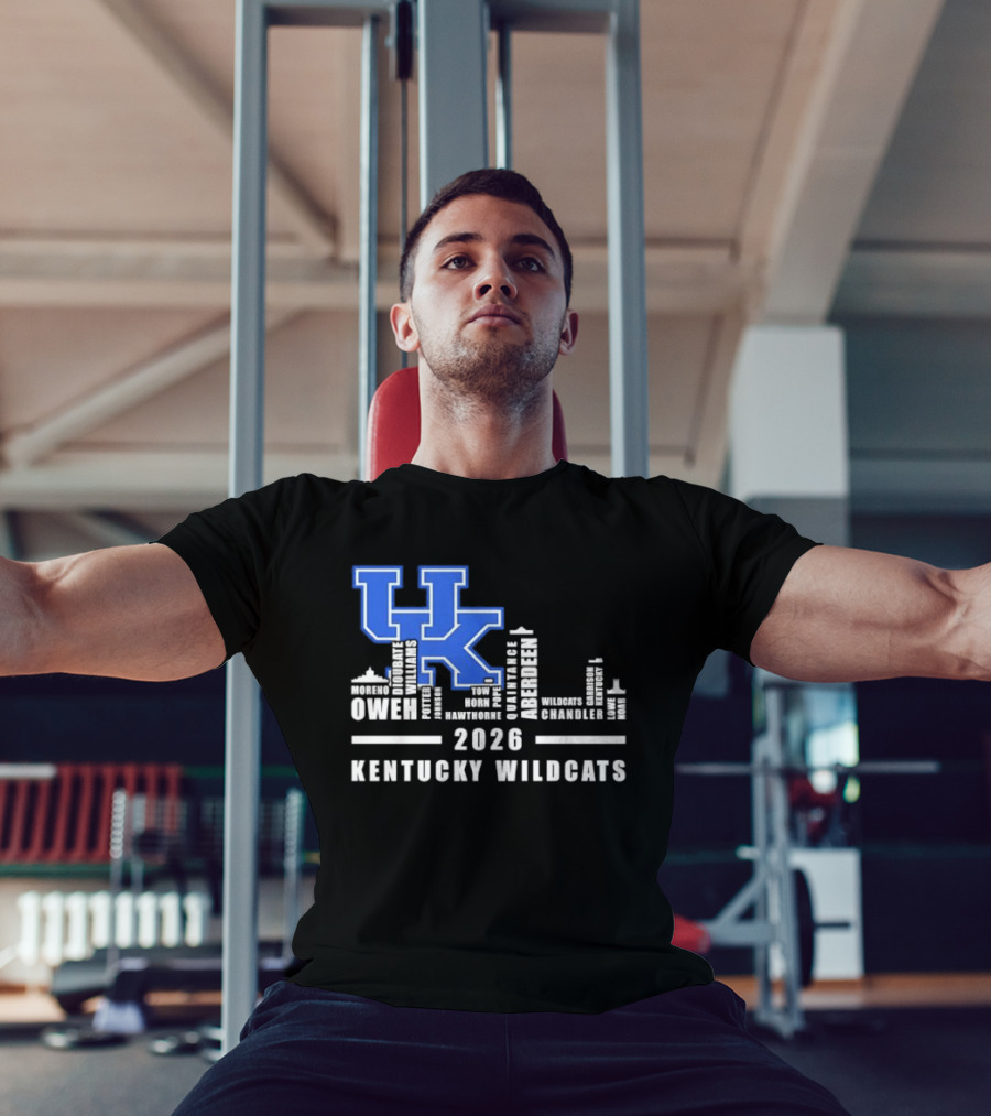 Kentucky Wildcats UK Logo 2026 Skyline Owen Players T-Shirt