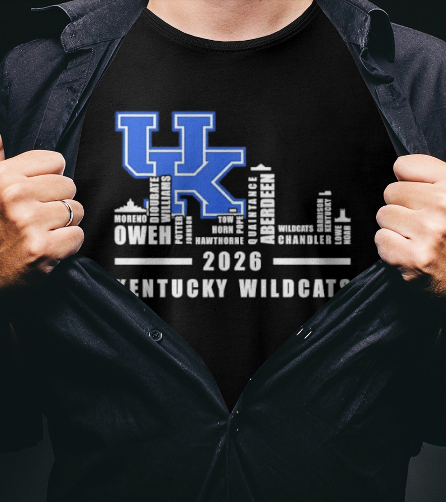 Kentucky Wildcats UK Logo 2026 Skyline Owen Players T-Shirt