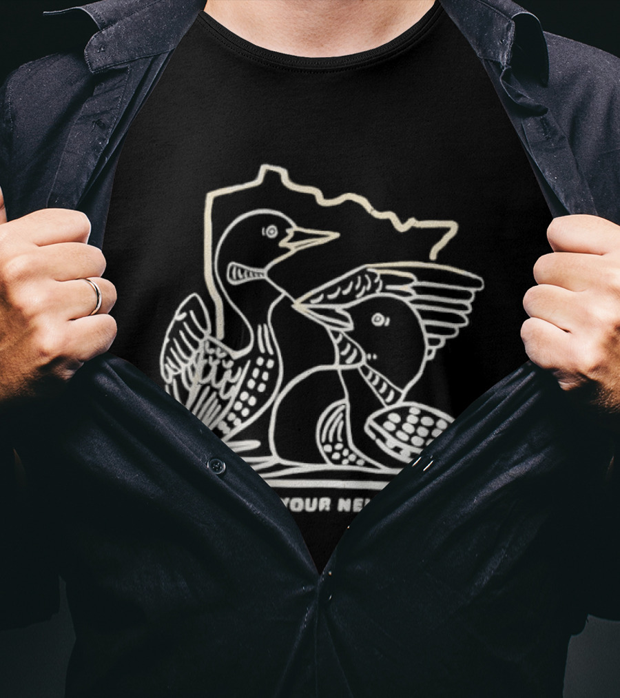 Protect Your Neighbors Two Loons Minnesota T-Shirt