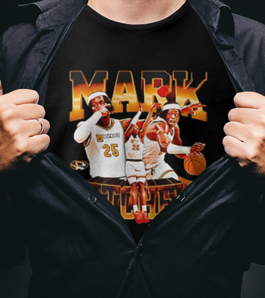 Mark Mitchell Missouri Basketball 25 Mizzou Tigers T-Shirt