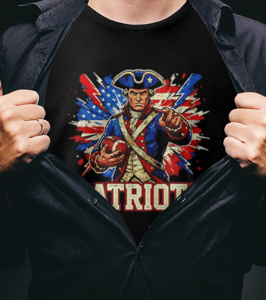Patriots Revolutionary Football USA Flag T-Shirt