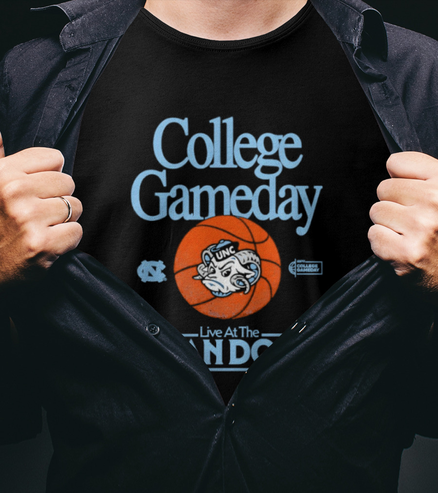 North Carolina Tar Heels College Gameday Live At The Dean Dome T-Shirt