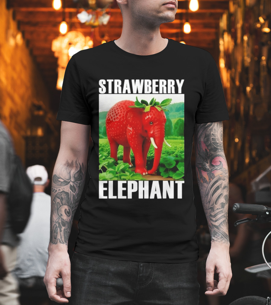 Strawberry Elephant Brainrot T-Shirt