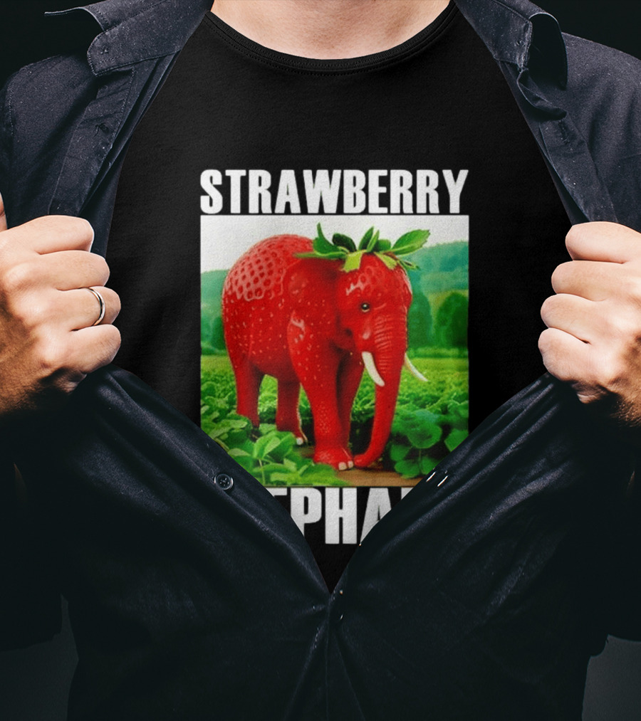 Strawberry Elephant Brainrot T-Shirt