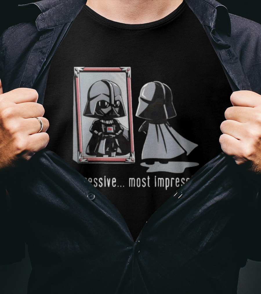Impressive Most Impressive Darth Vader Mirror Reflection T-Shirt