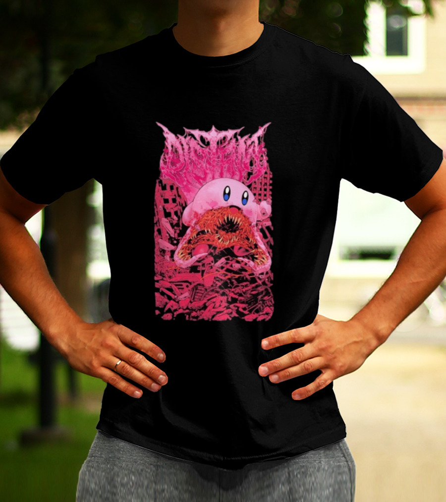 Distant Devourer Kirby Cosmic Horror Crossover Collage T-Shirt