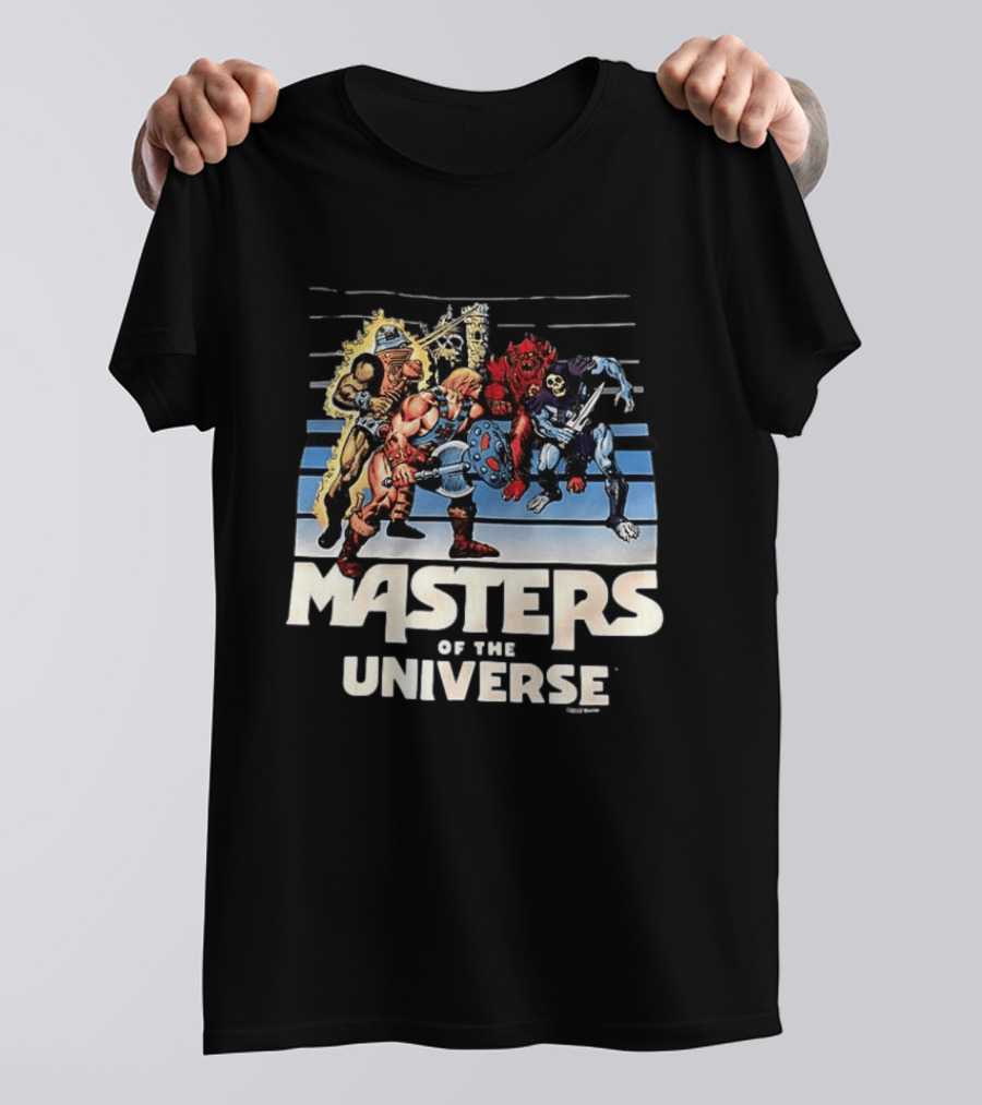 Masters Of The Universe He Man And Skeletor Battle Scene T-Shirt