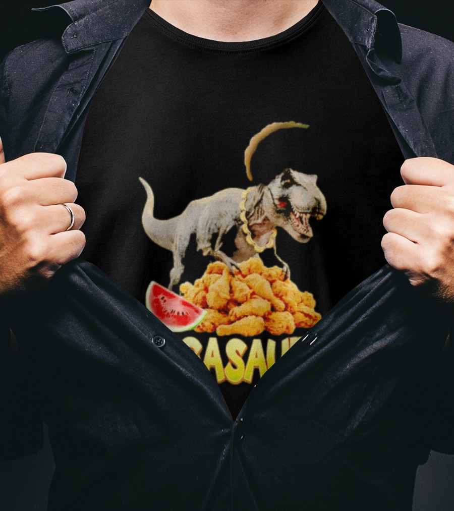 Niggasaurus Dinosaur Fried Chicken T-Shirt