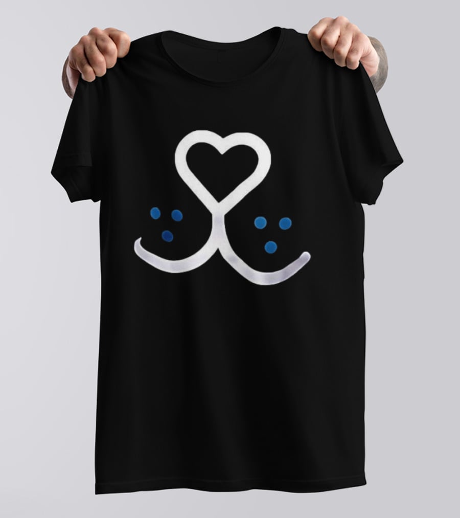 Tom Hardy Battersea Heart Symbol And Paw Prints T-Shirt