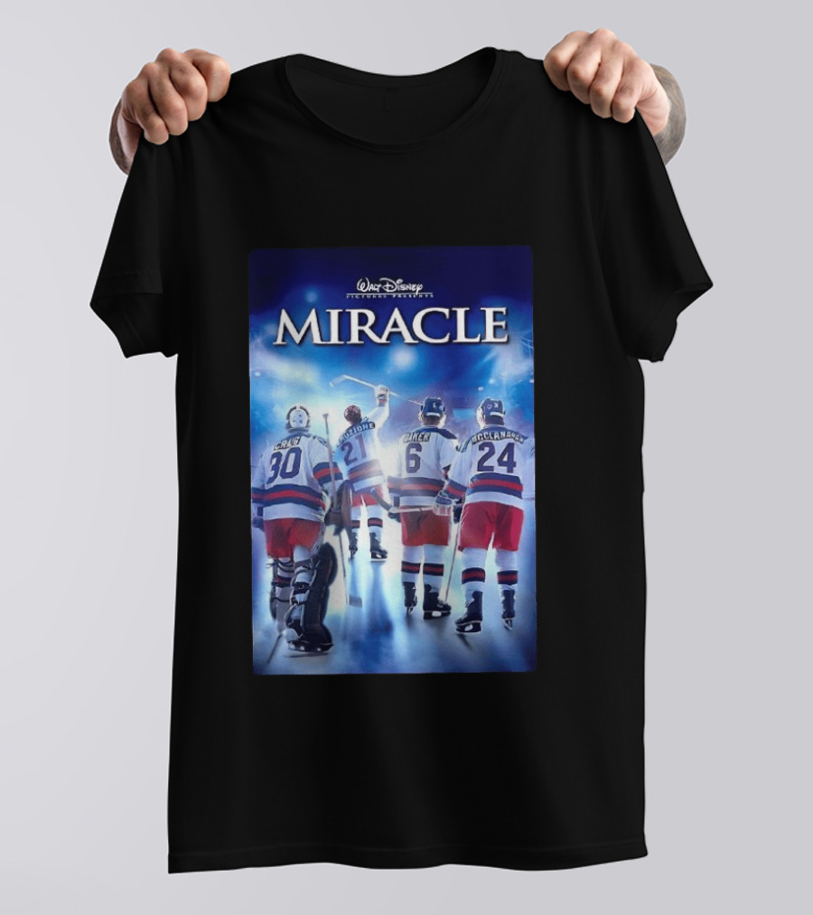 Walt Disney Pictures Presents Miracle NHL Craig Eruzione Baker McClanahan T-Shirt