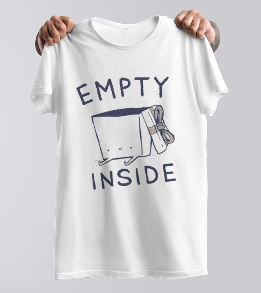 Empty Inside Box With Bow Gift Package T-Shirt
