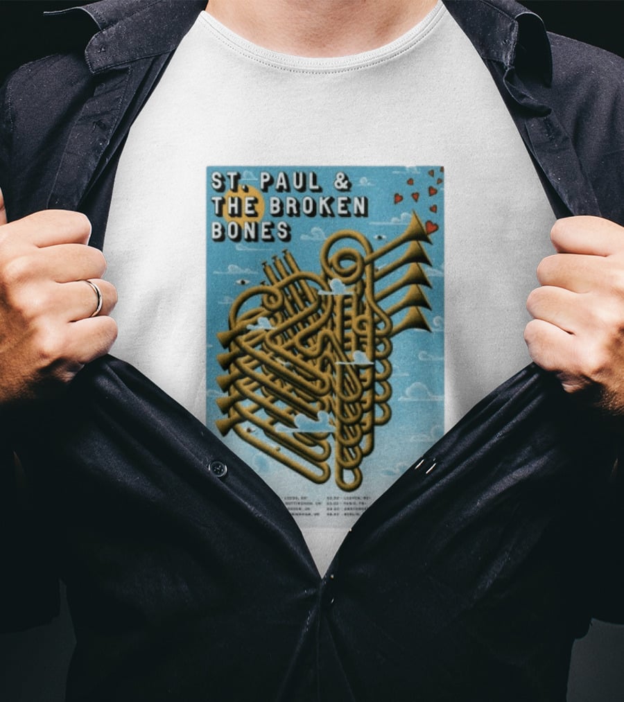 St. Paul & The Broken Bones UK Europe Tour 2026 Dates Bristol Leeds Dublin Paris Barcelona T-Shirt