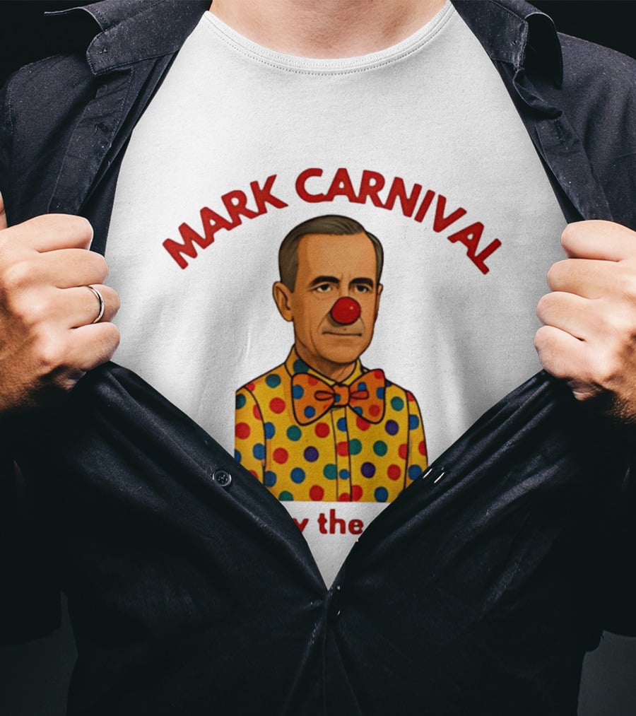 Mark Carnival Enjoy The Ride Clown Polka Dot Bow Tie T-Shirt