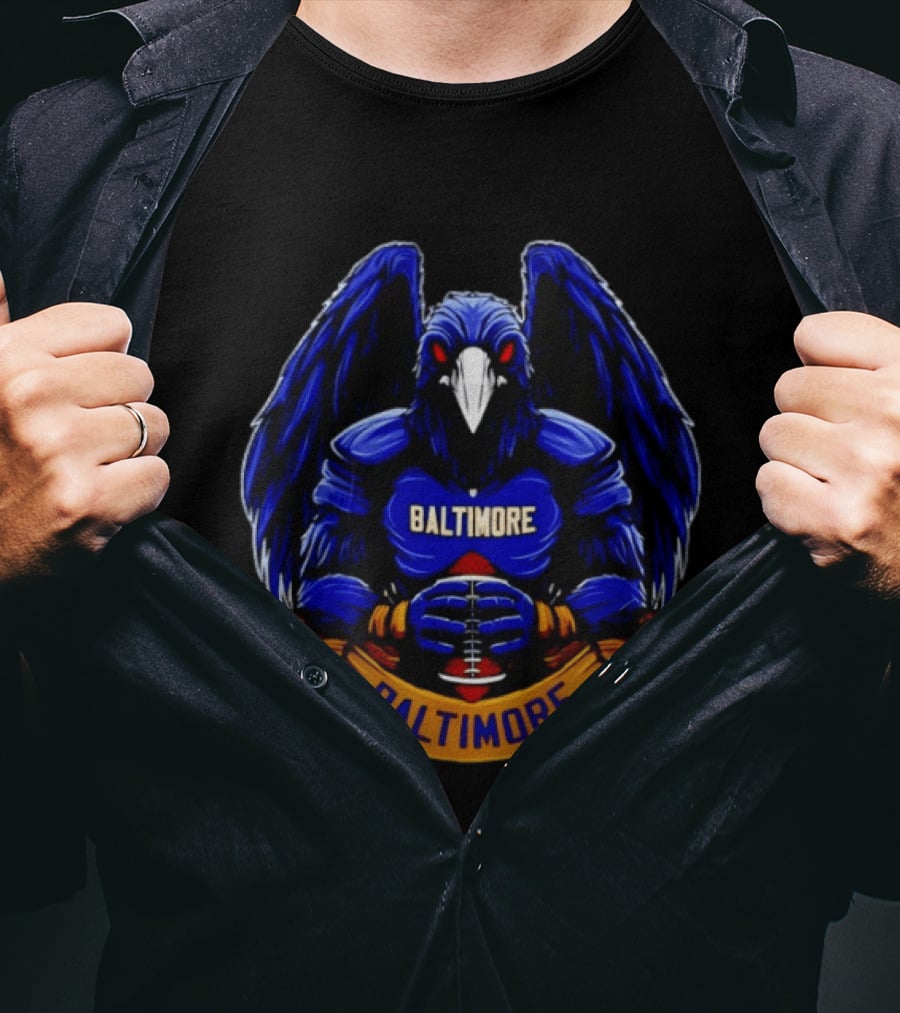 Baltimore Ravens Purple Bird Football Baltimore T-Shirt