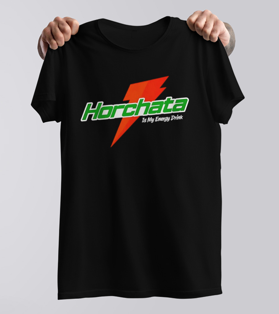 Horchata Is My Energy Drink Lightning Bolt T-Shirt