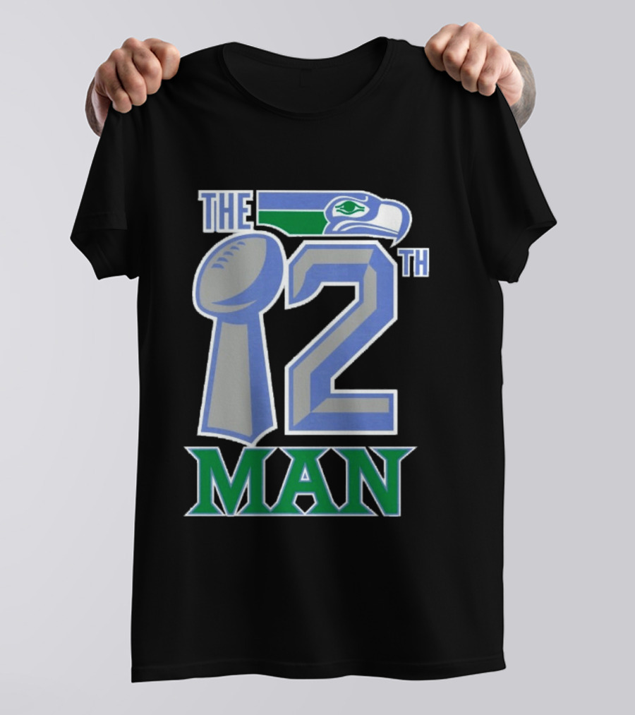 The 12th Man Seattle Bird Fan Football T-Shirt