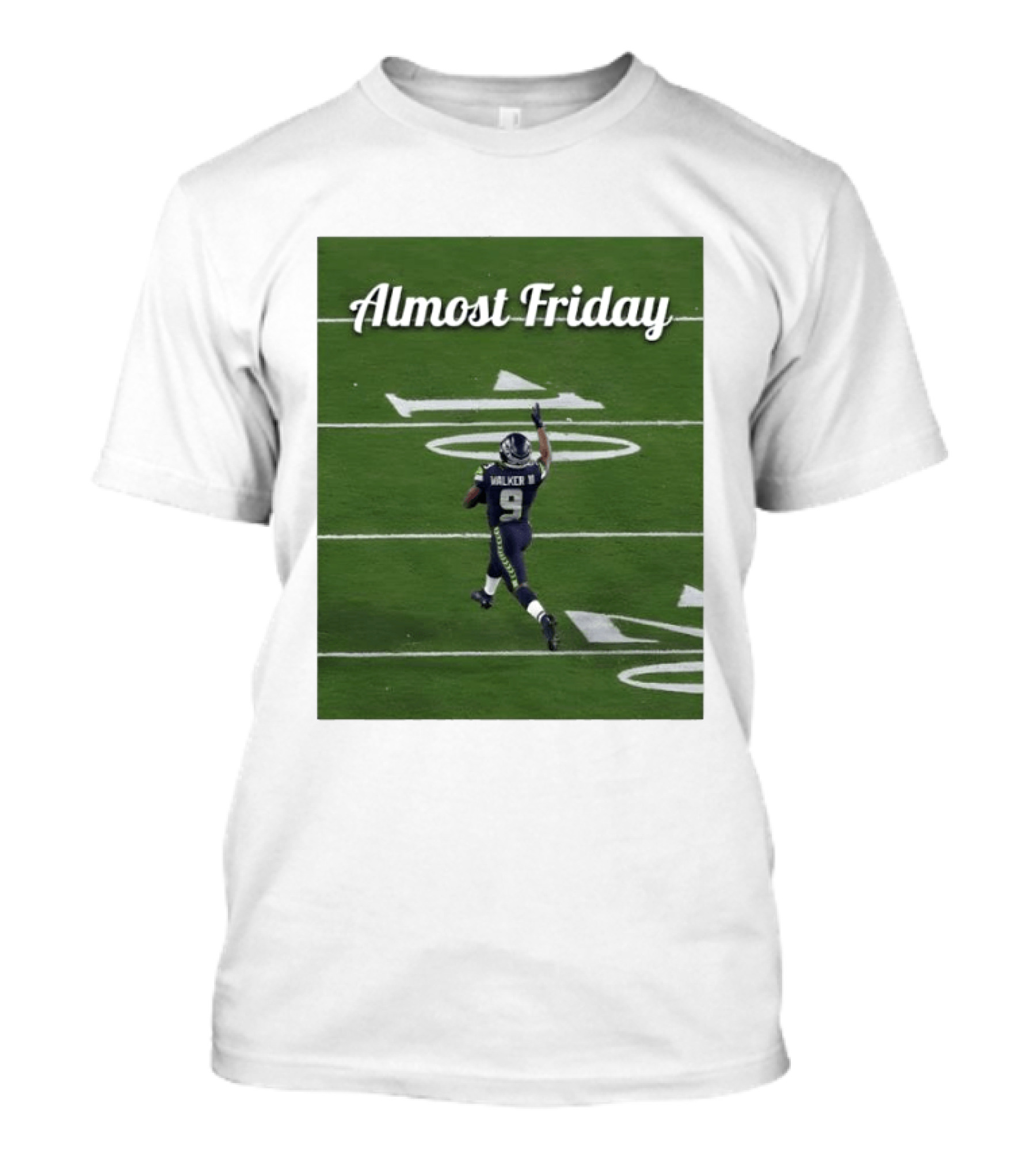 Almost Friday Kenneth Walker III Seahawks Football Celebration T-Shirt