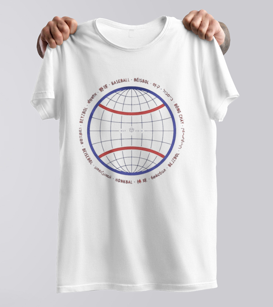 Baseball Is My World Globe Countries Team T-Shirt