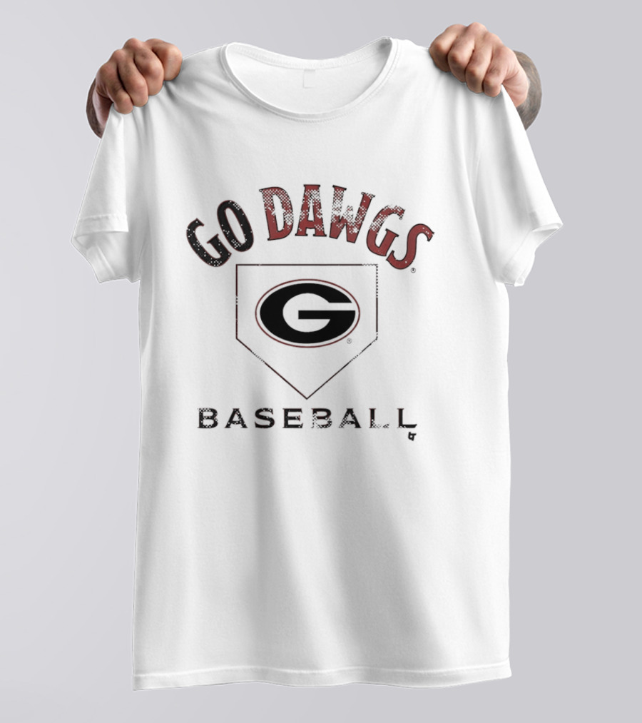 Go Dawgs Georgia Baseball G Logo Home Plate 2026 T-Shirt