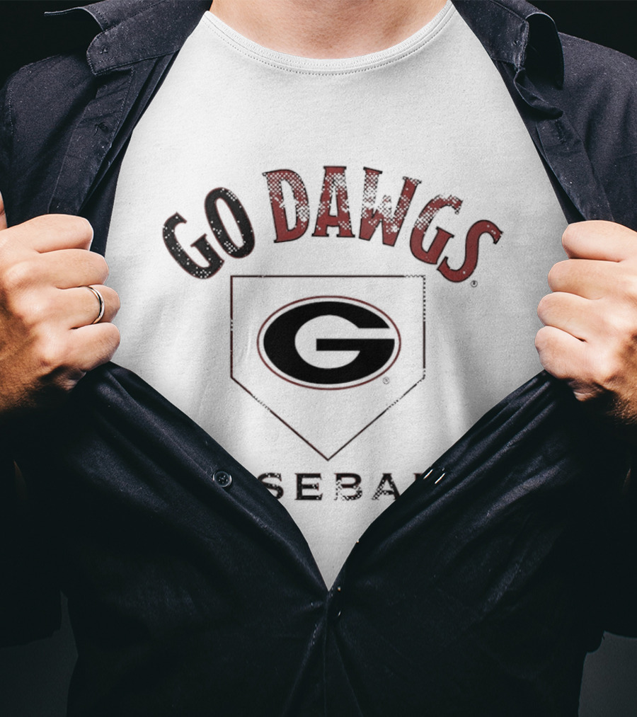 Go Dawgs Georgia Baseball G Logo Home Plate 2026 T-Shirt