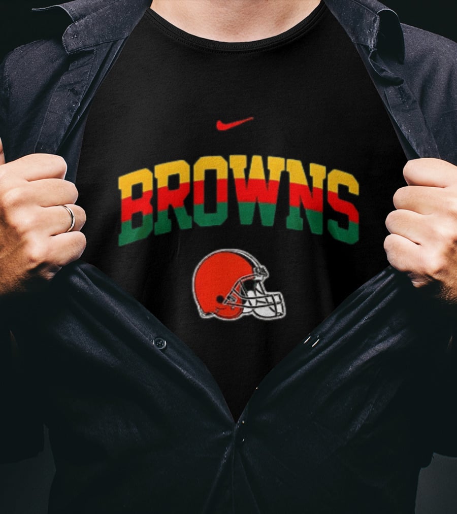 Cleveland Browns African Heritage 100 Years Nike Football T-Shirt