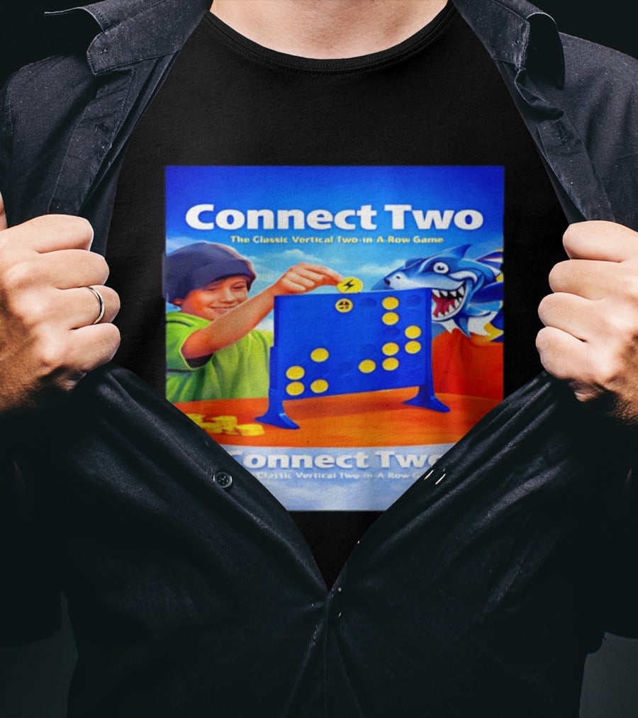Connect Two The Classic Vertical Two In A Row Game T-Shirt