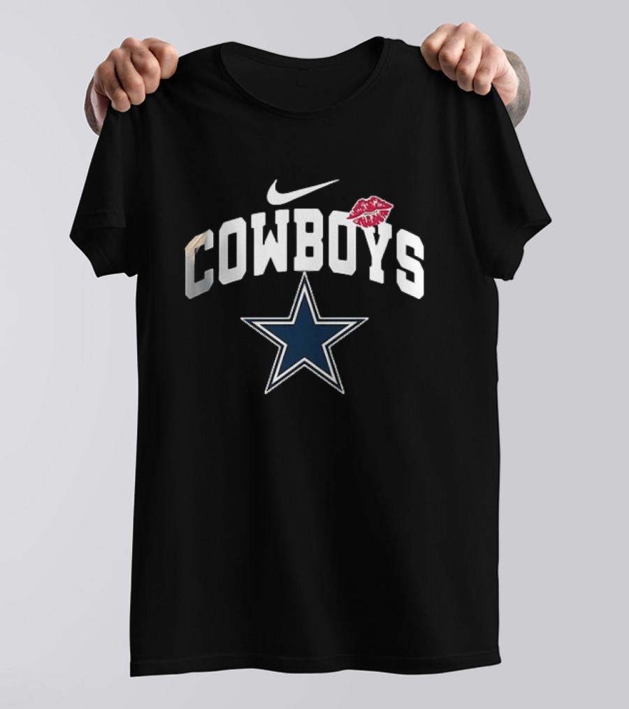 Nike Cowboys Star Kiss Lips Dallas T-Shirt