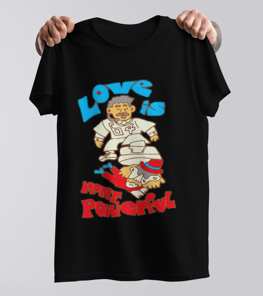 Love Is More Powerful Sam Lane 04 Football Tackle Cartoon T-Shirt