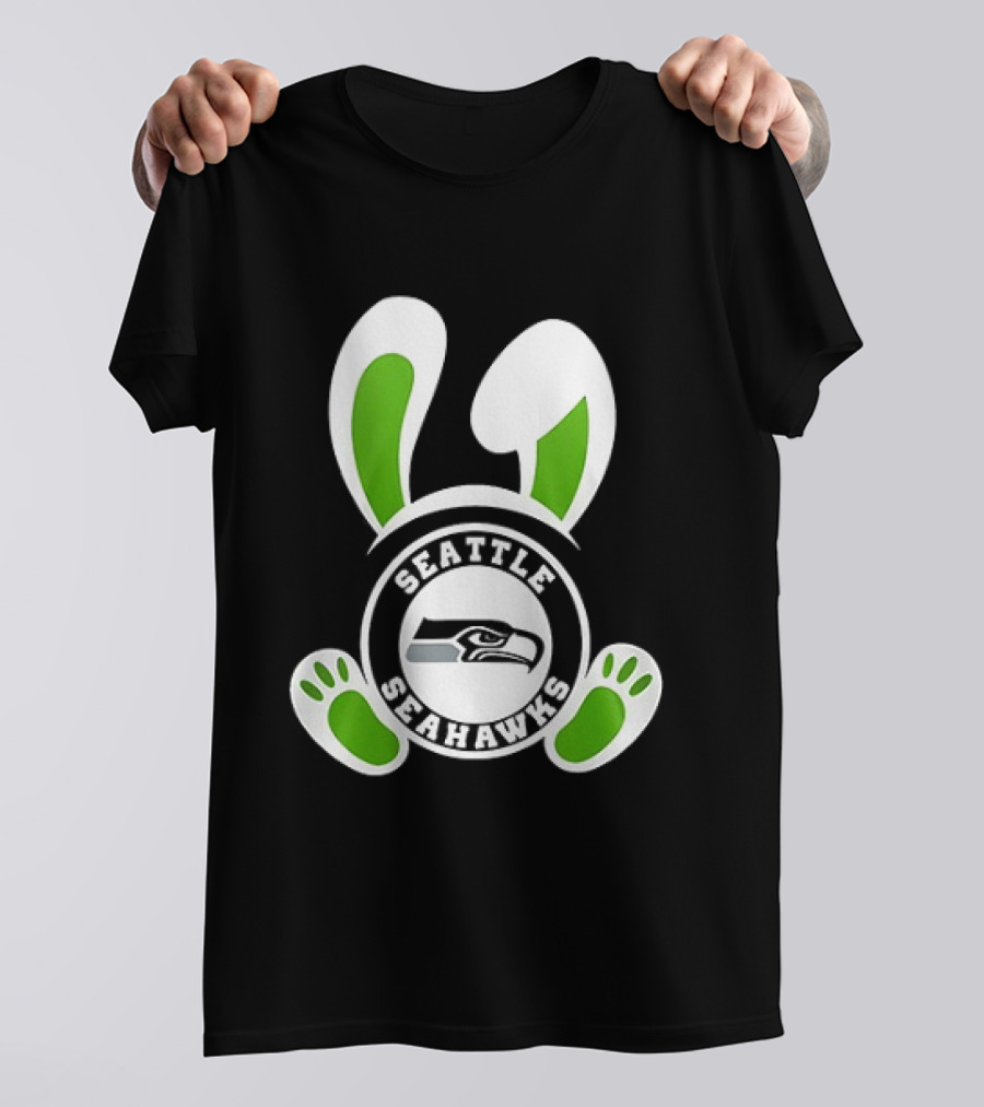 Seattle Seahawks Easter Pride Forget The Eggs I'm Hunting T-Shirt