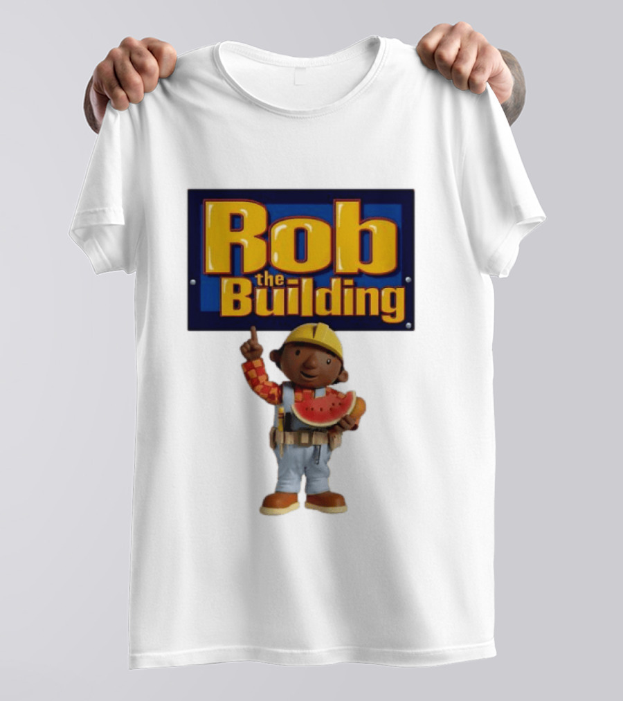 Rob The Building Watermelon Character Fun T-Shirt