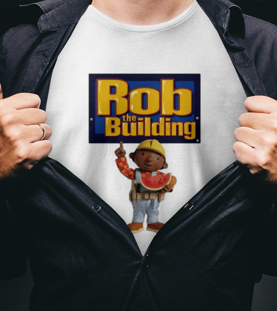 Rob The Building Watermelon Character Fun T-Shirt