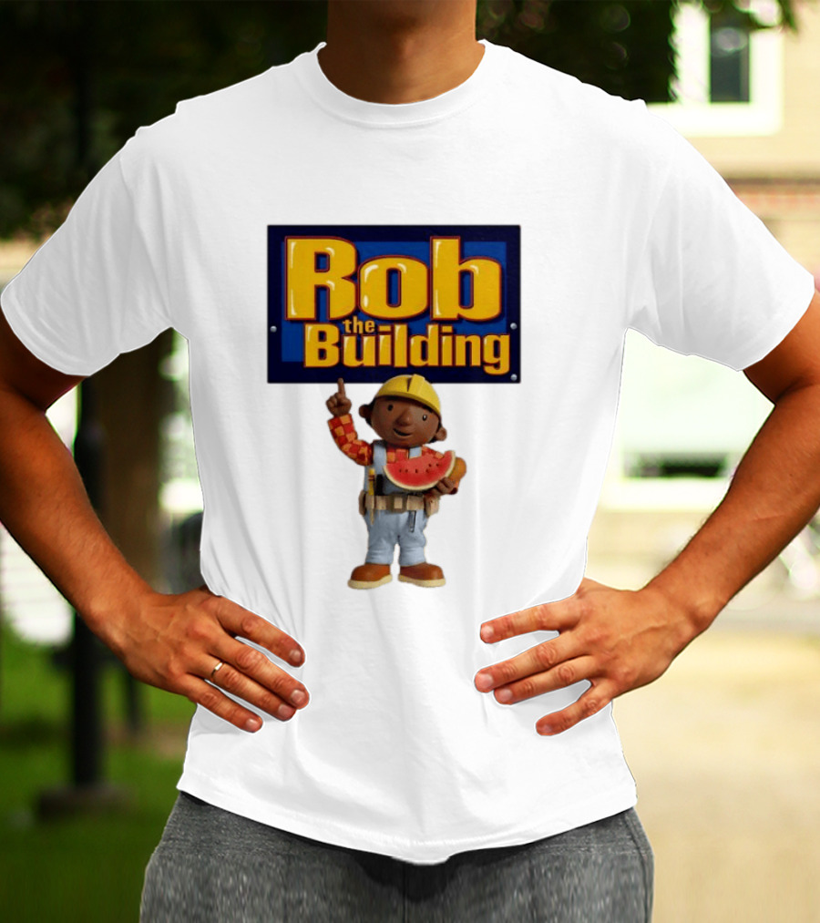 Rob The Building Watermelon Character Fun T-Shirt