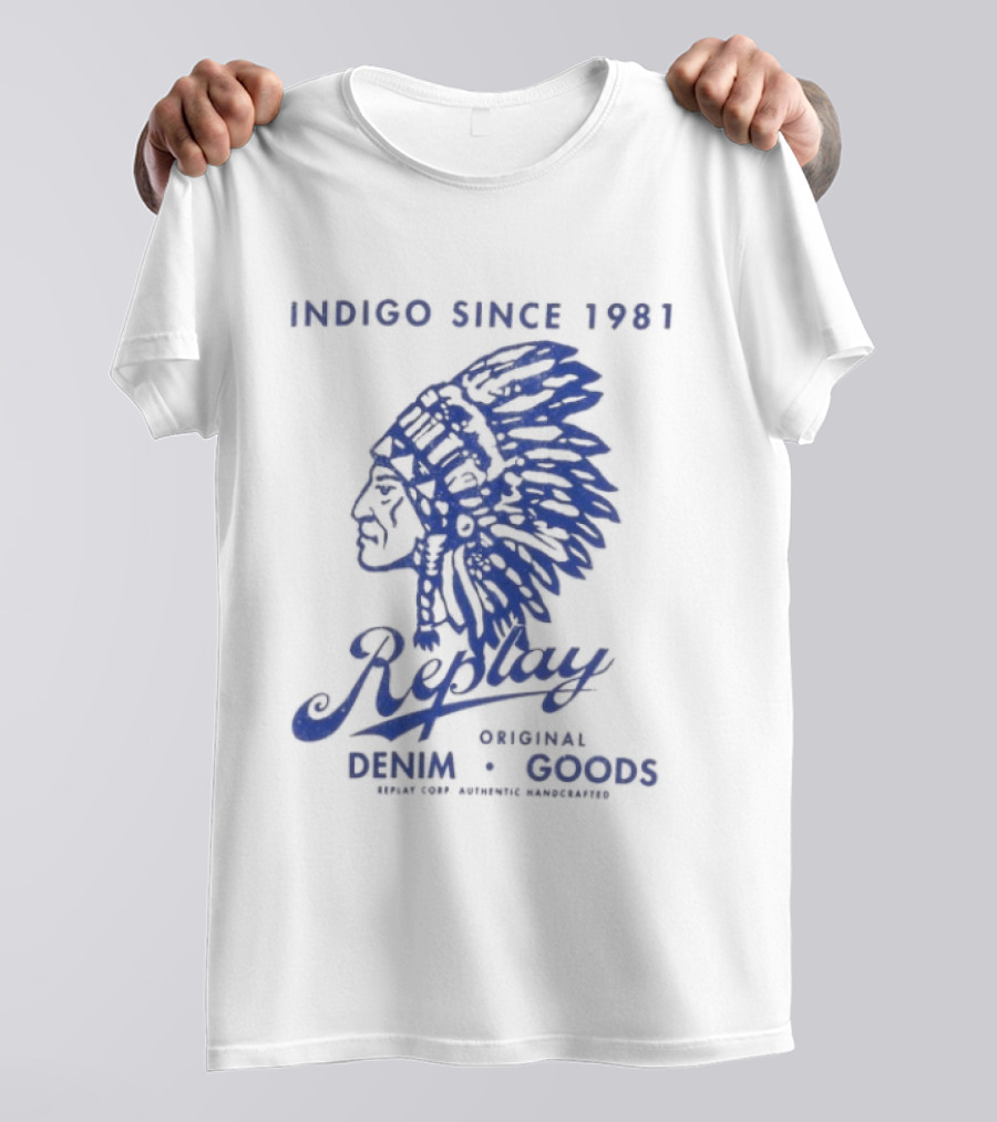 Indigo Since 1981 Replay Original Denim Goods T-Shirt