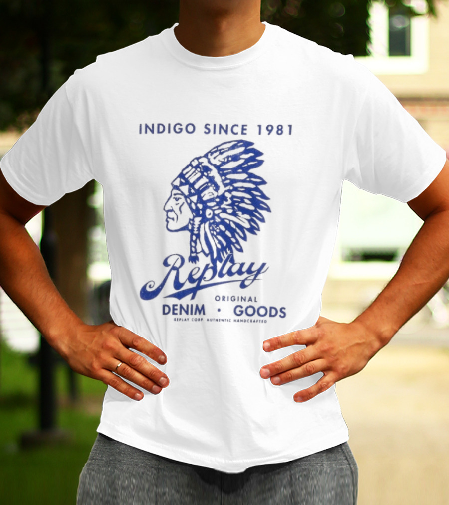 Indigo Since 1981 Replay Original Denim Goods T-Shirt