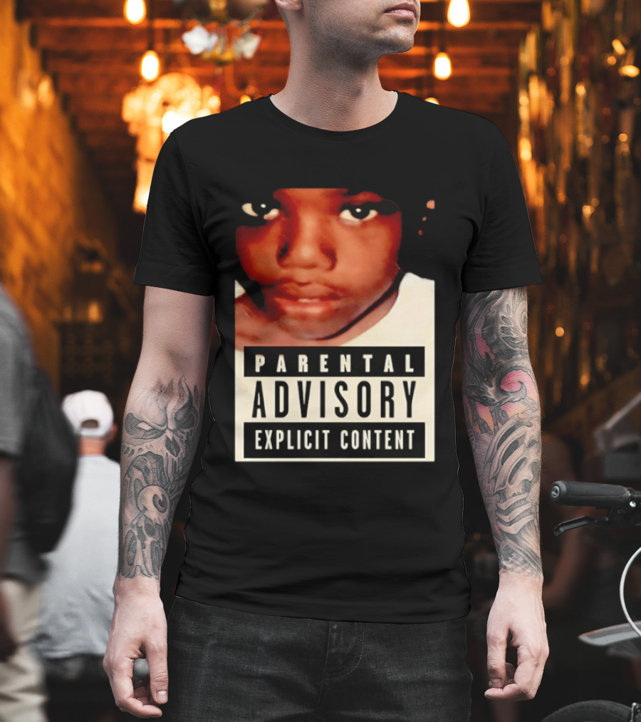 Parental Advisory Explicit Content Baby Keem Casino Album Cover Tracklist T-Shirt
