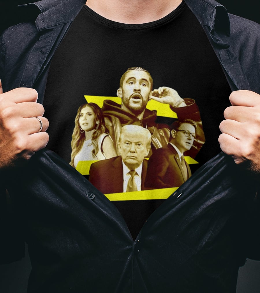 Bad Bunny Trump Mike Johnson House Speaker T-Shirt