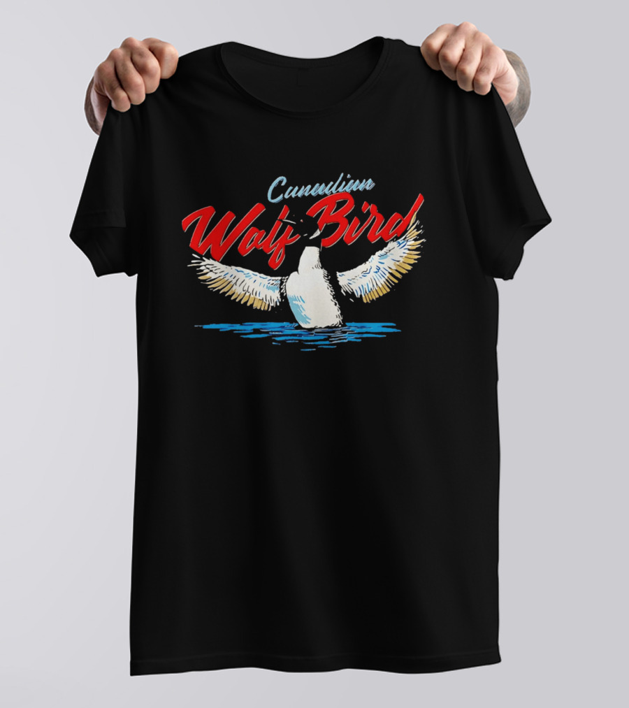 Canadian Wolf Bird Minnesota Loon Lake T-Shirt